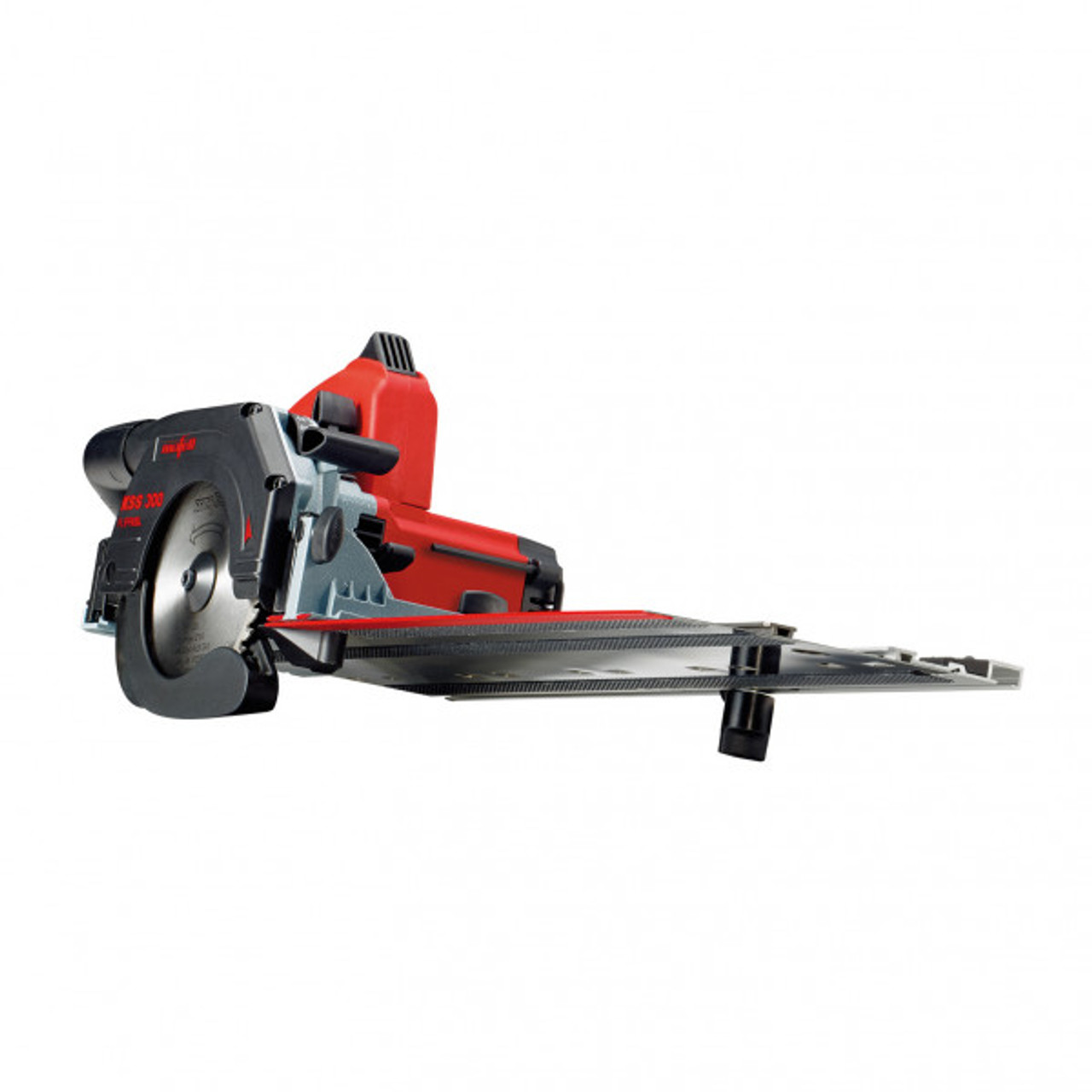 The MAFELL KSS 300 is a precision-engineered 900 W circular saw designed for versatility and ease of use in various cutting applications