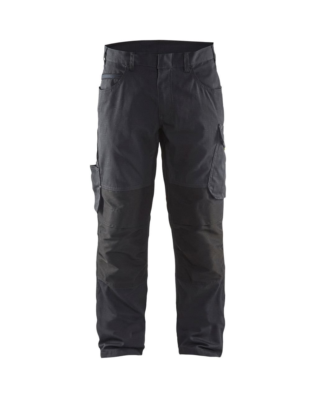 BLAKLADER Rip-Stop with Stretch Black Trousers for Electricians that have Kneepad Pockets  available in Australia and New Zealand