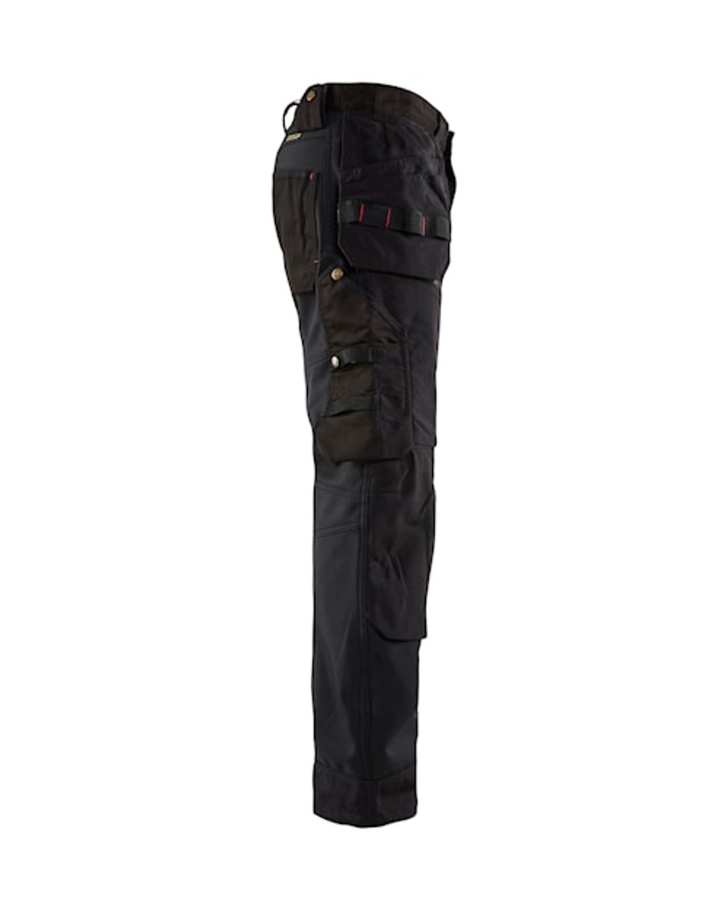 BLAKLADER Softshell Black Trousers for Electricians that have Kneepad Pockets  available in Australia and New Zealand