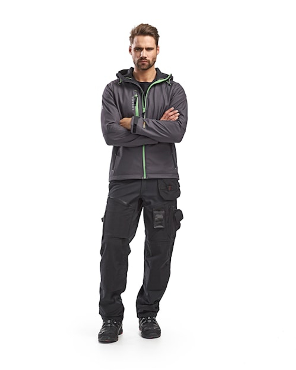 Suitable work Trousers available in Australia and New Zealand BLAKLADER Softshell Black Trousers for Electricians