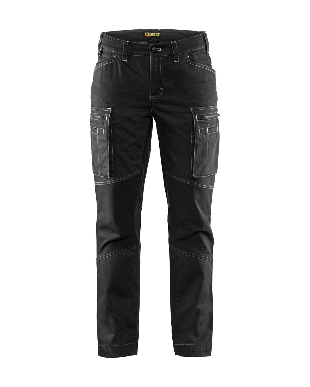 Craftsman Hardware supplies BLAKLADER workwear range including Trousers with Stretch for the Receptionist to support Women in Construction in Melbourne