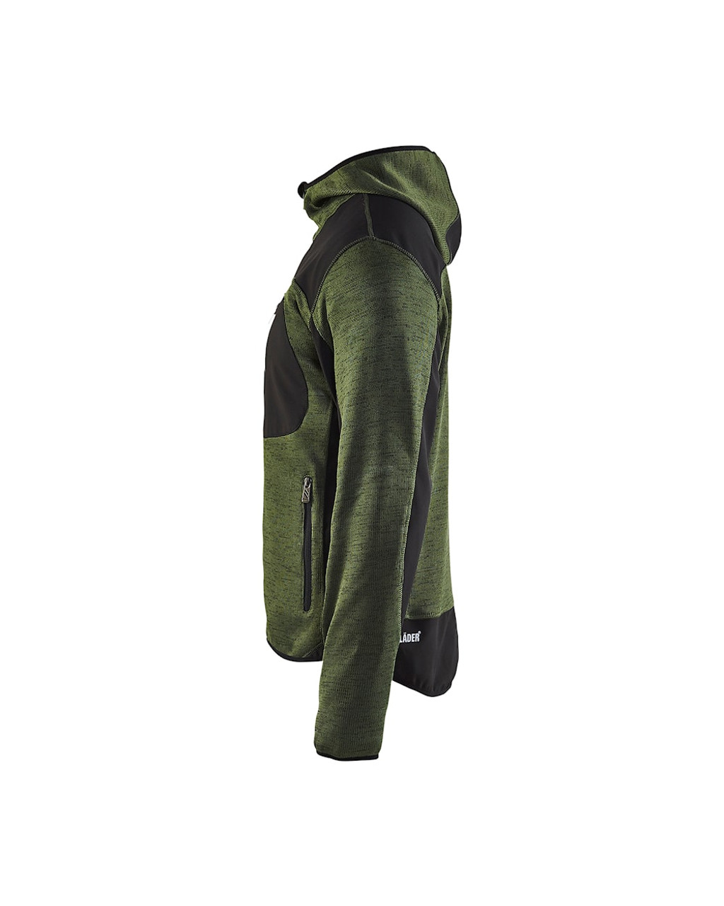 BLAKLADER Polyester Army Green  Hoodie  for Electricians that have Full Zip  available in Australia and New Zealand