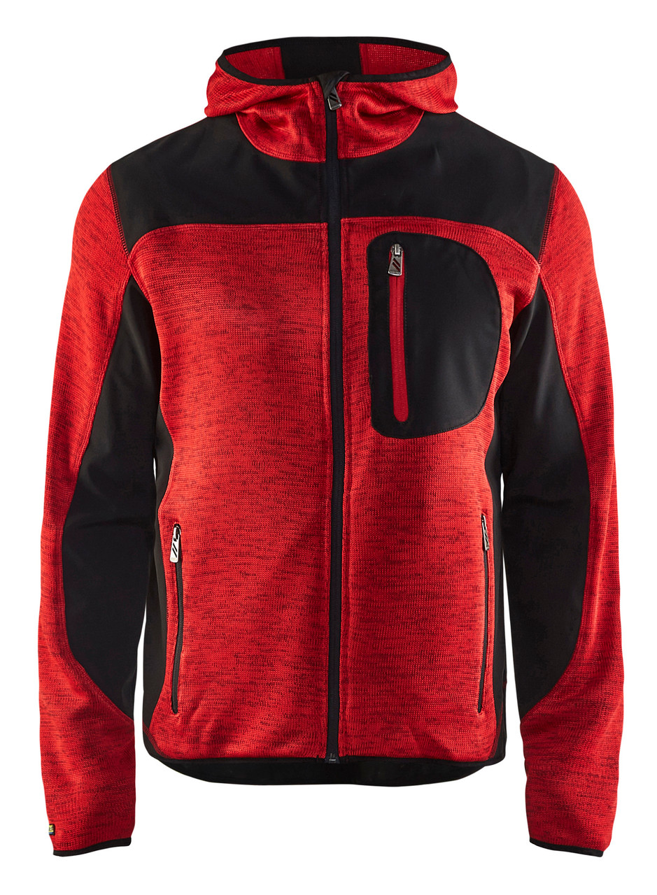Stay cozy with the Red Blaklader Workwear hoodie, designed for both work and leisure with Full Zip.