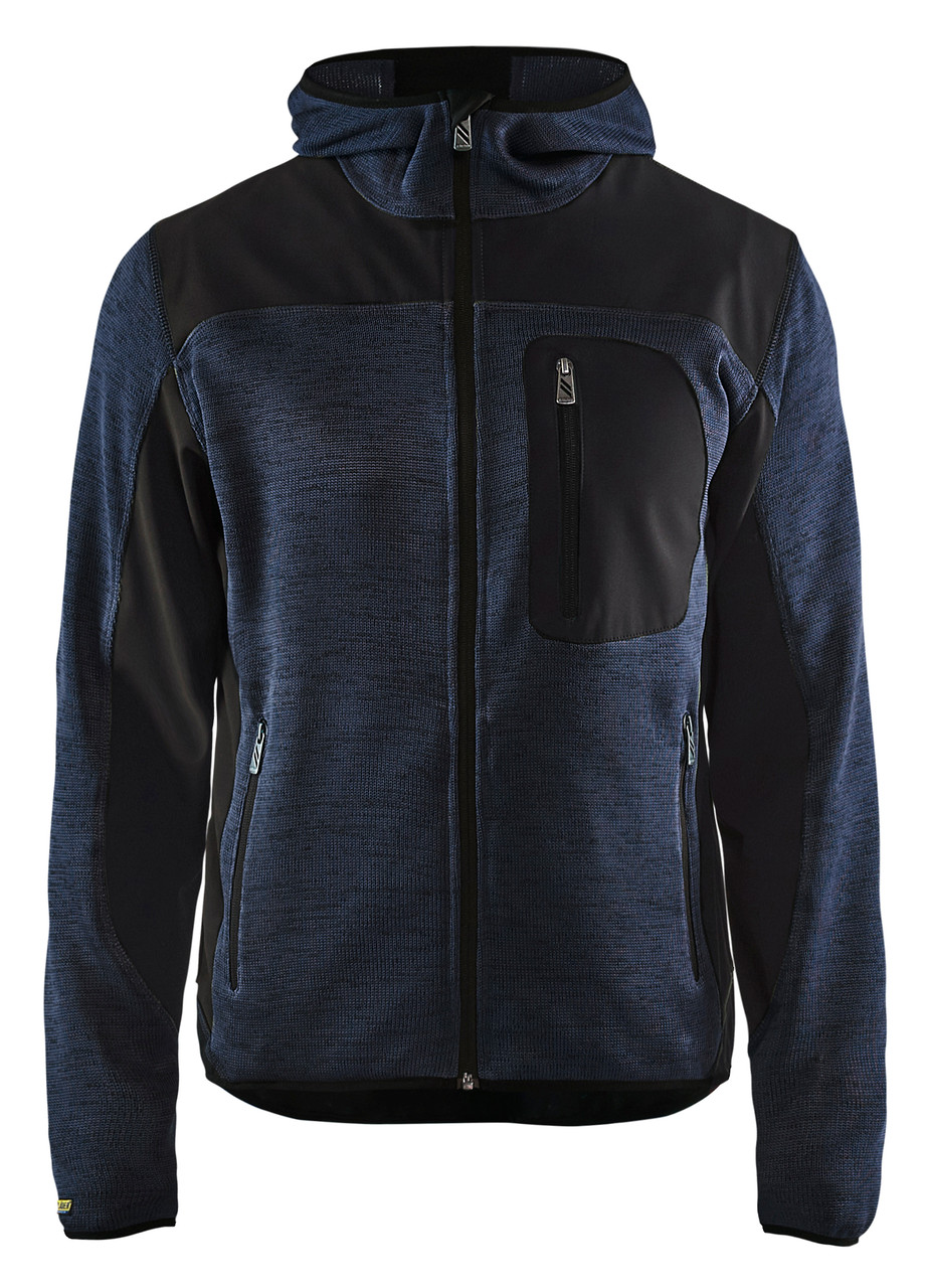 This Blaklader Workwear Jacket hoodie model 4930 in Dark Navy Blue is perfect for casual gatherings and workwear.