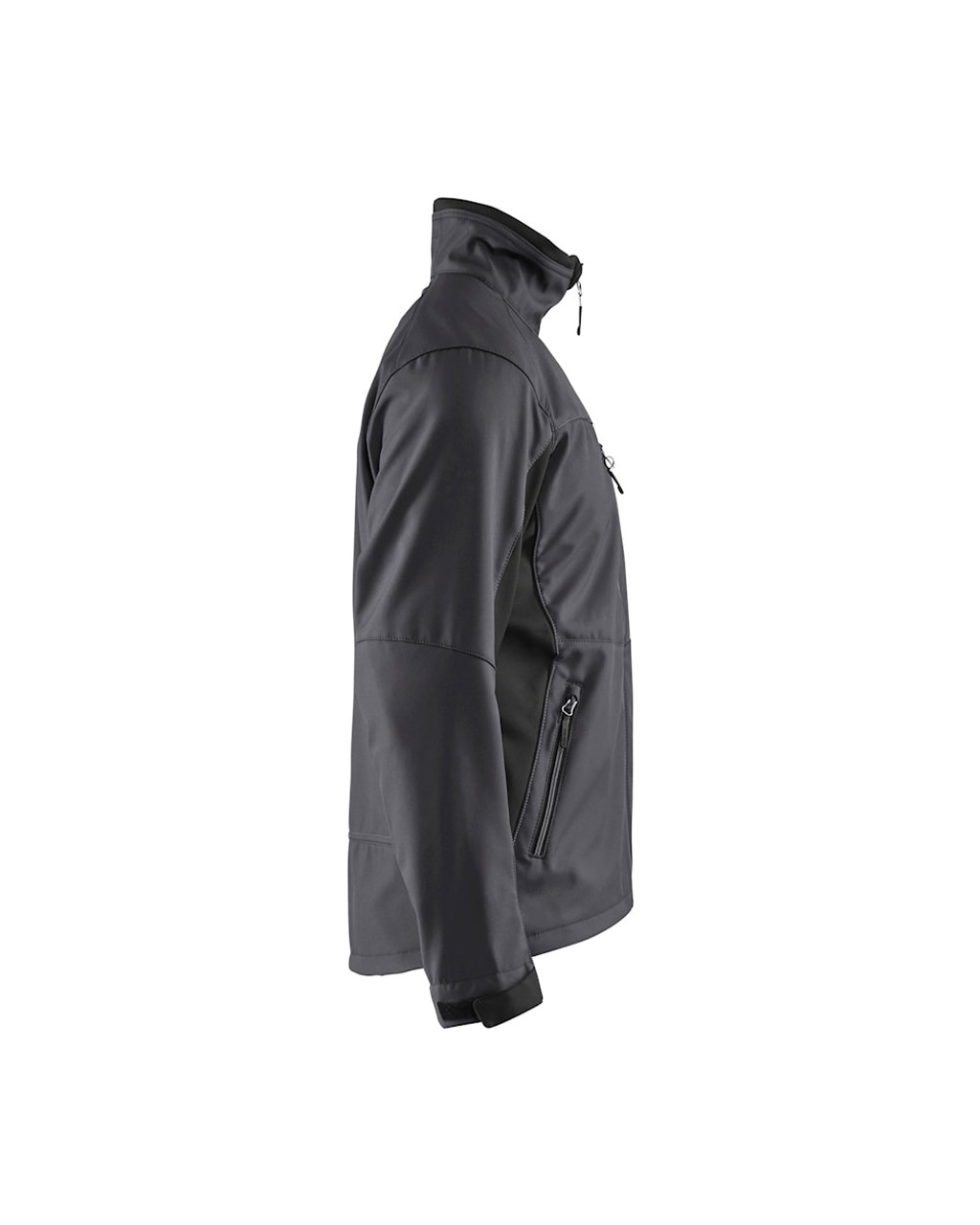 BLAKLADER Jacket | 4950 Mens Mid Grey Jacket with Full Zip in Softshell