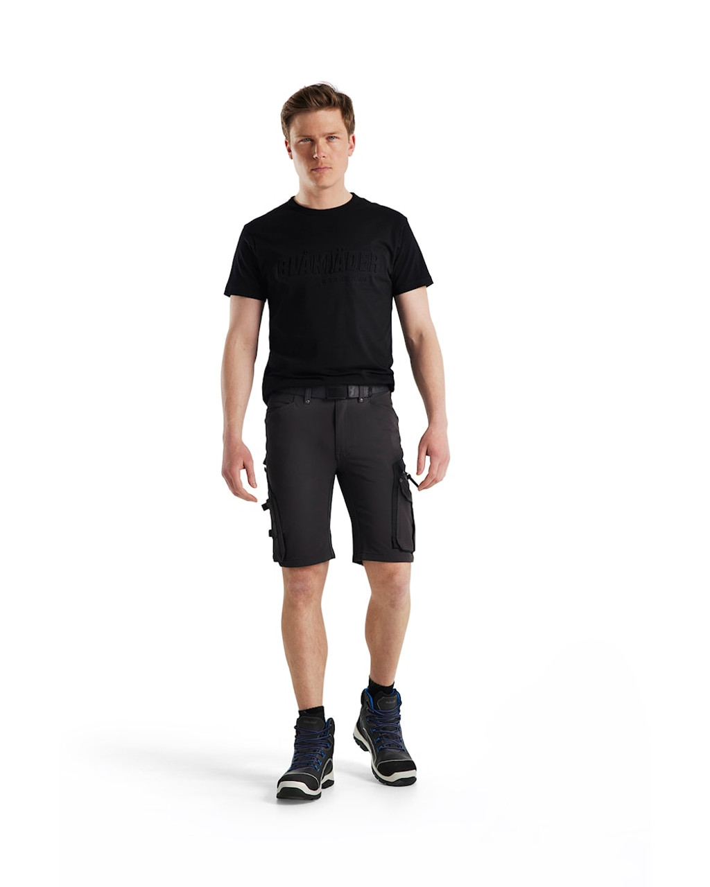 BLAKLADER 4-Way Stretch Dark Grey Shorts for Carpenters that have  available in Australia and New Zealand