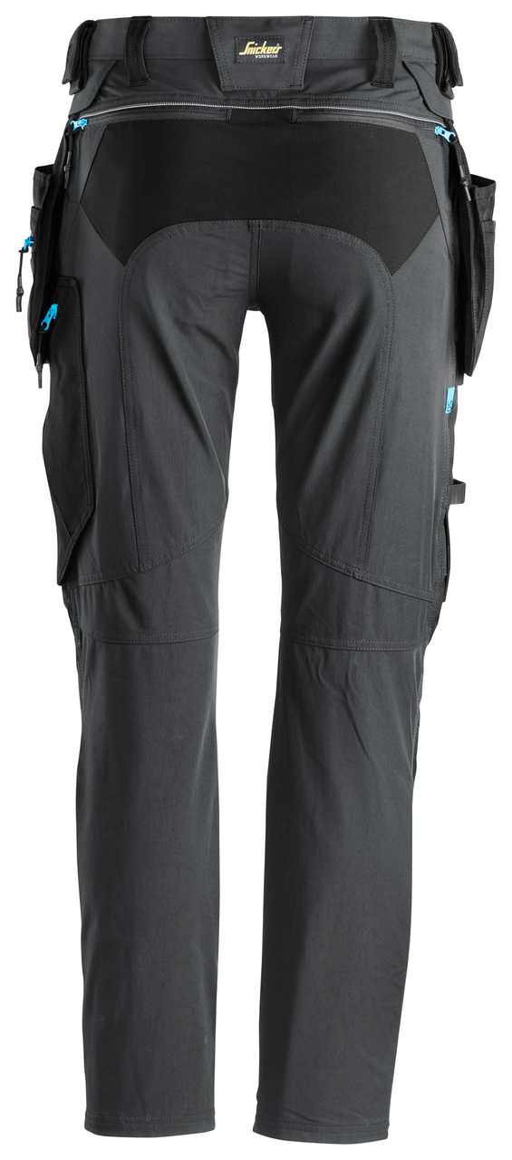 Suitable work Trousers available in Australia SNICKERS 2-Way Stretch Mid Grey Trousers for Carpenters
