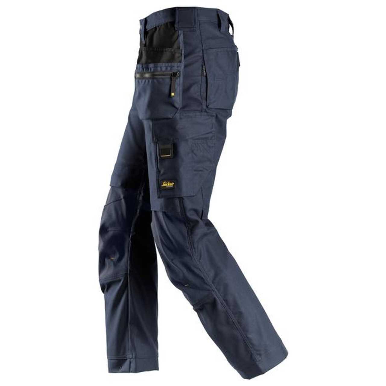 Buy online in Australia and New Zealand SNICKERS Canvas with Stretch Mid Grey Trousers for Carpenters that have Holster Pockets