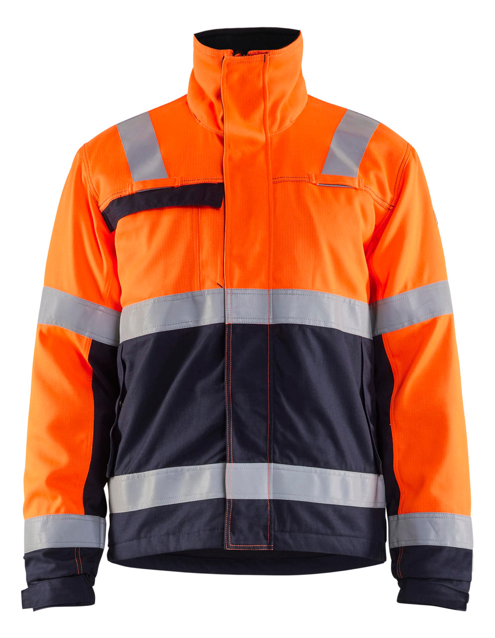 Stay comfortable on the job with the jacket from Blaklader designed with Flame Resistant and Anti-Static for active professionals.