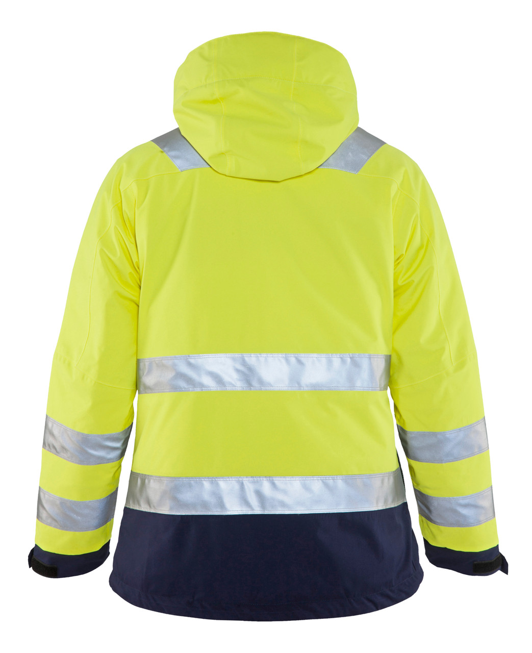 BLAKLADER Jacket | 4872 Womens High Vis Yellow /Navy Blue Jacket for Winter in Waterproof Polyester