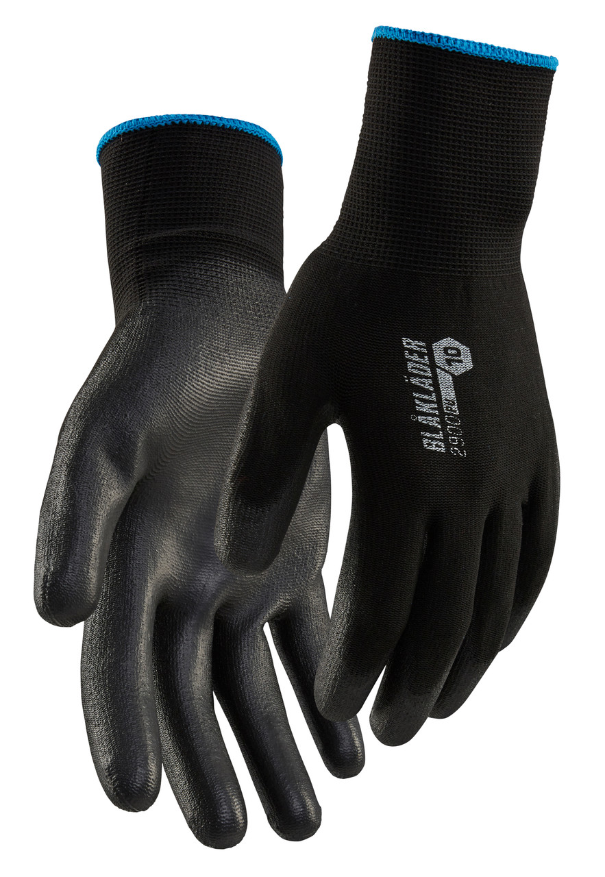 BLAKLADER Gloves | 2900 PU Dipped Work Gloves Black in Pack of 12