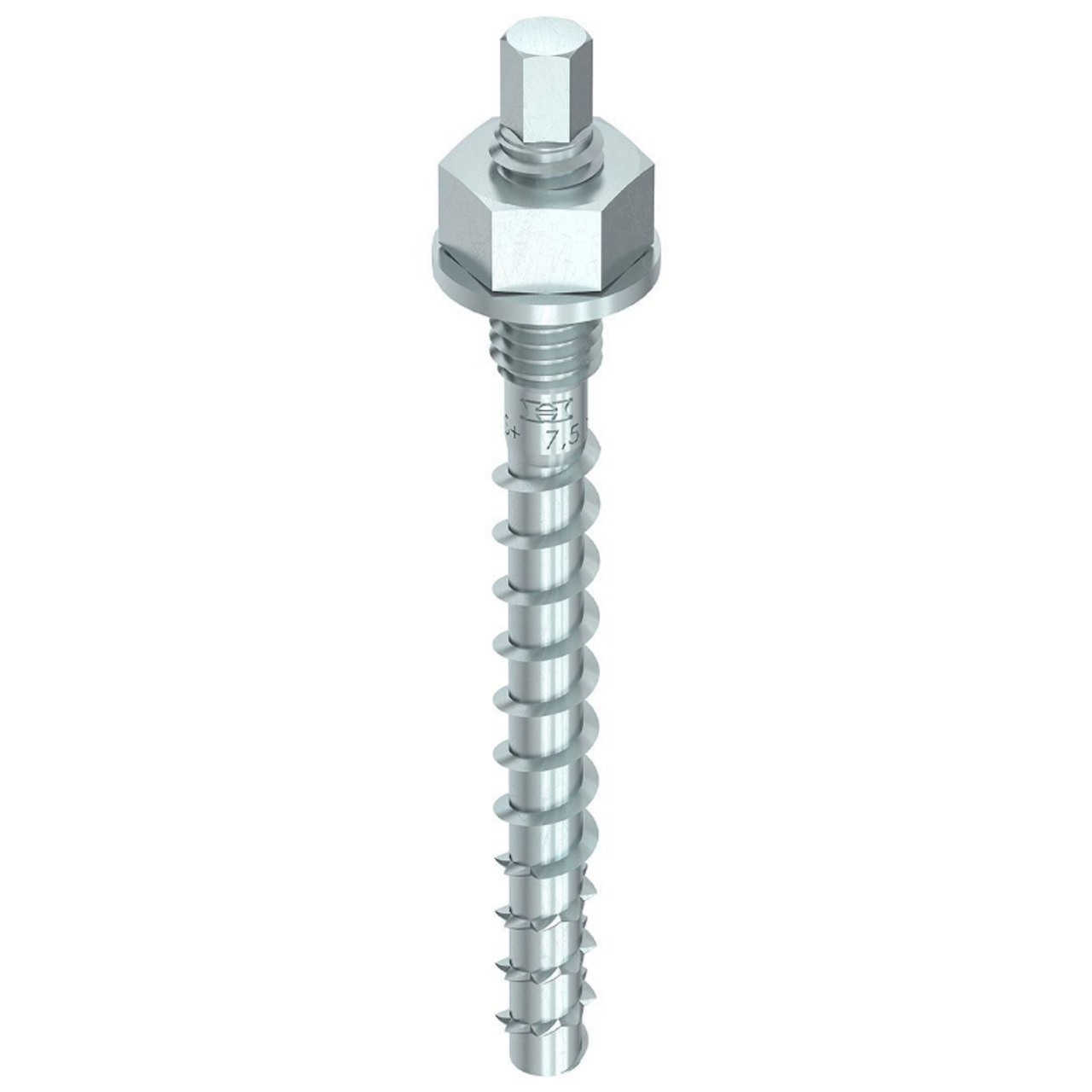 Buy Online HECO 12mm Pre-Set Threaded Screw Anchor with Silver Zinc for the Construction Industry and Installers in Perth, Sydney and Brisbane