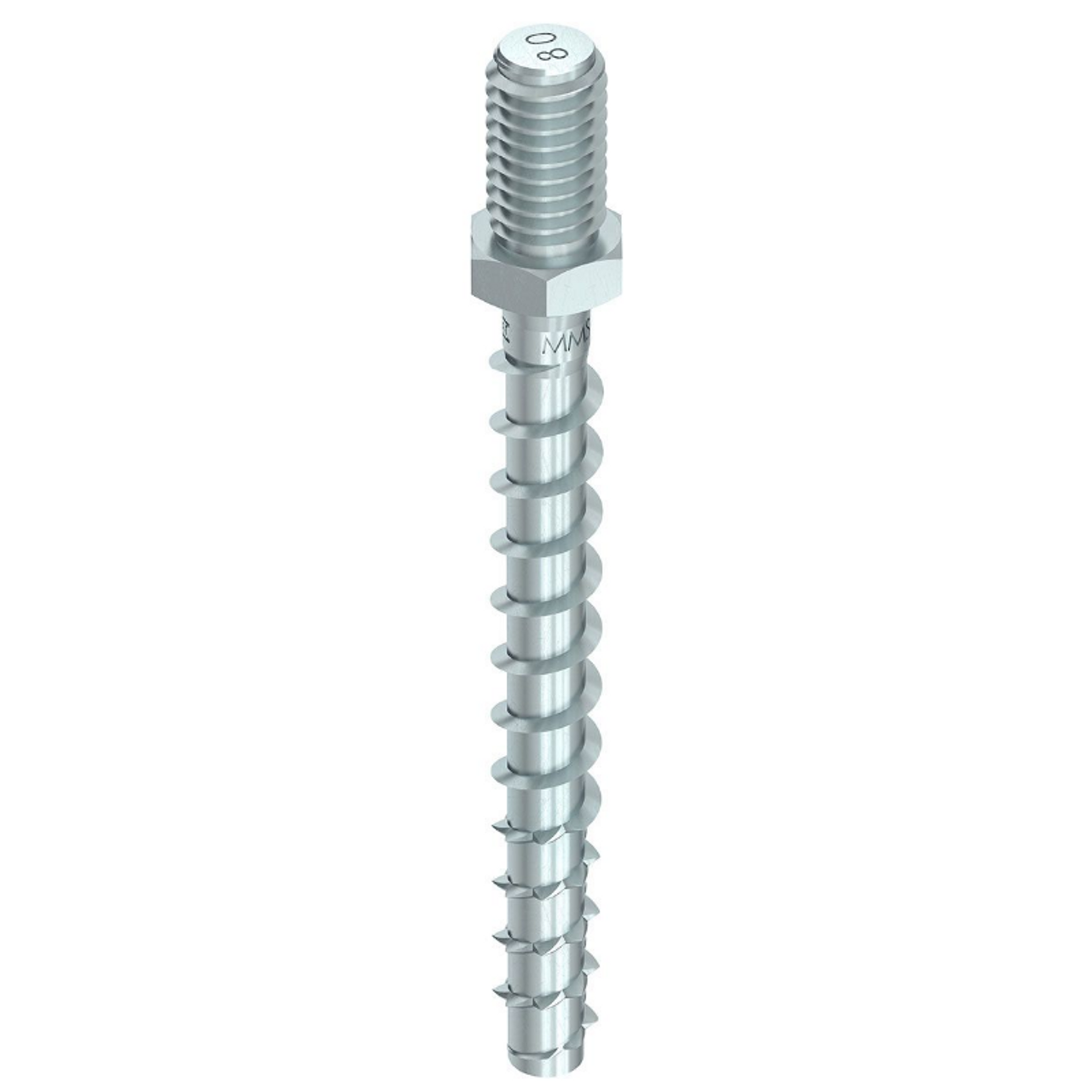 HECO 6mm Silver Zinc Pre-Set Threaded Screw Anchor with SW-10 for the Construction Industry and Installers in Western Australia and South Australia.