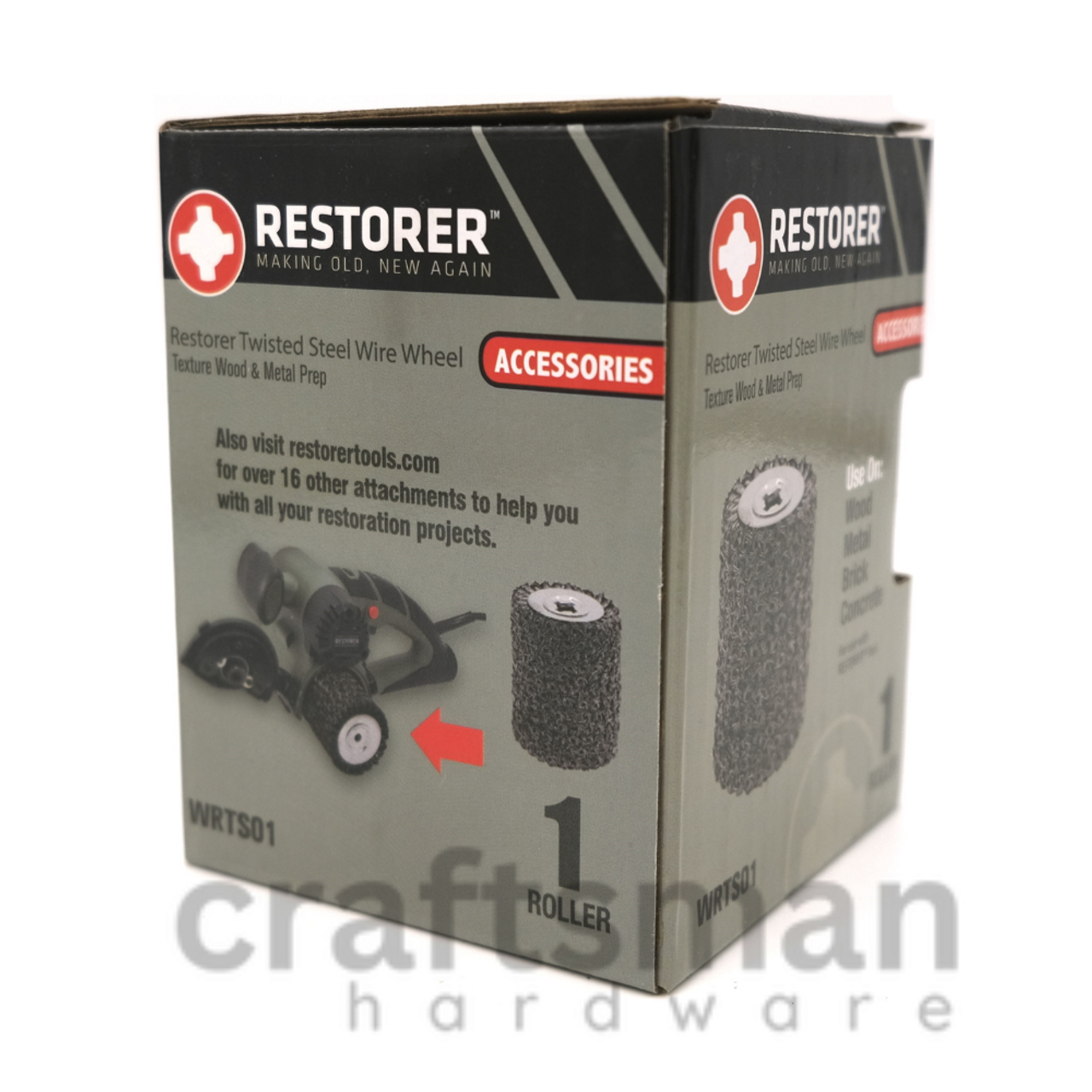 Restorer Tool accessories, heavy-duty wood texturing brush Restorer Tool accessories, heavy-duty wood texturing brush