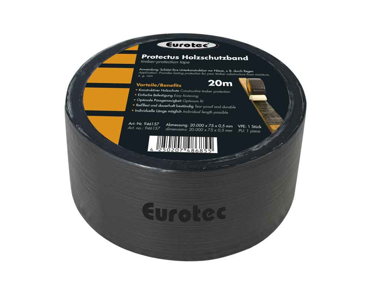 EUROTEC Tapes | PROTECTUS 75mm Tapes for Joist Protection in 20m Roll