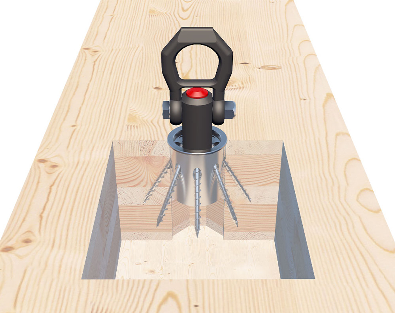 EUROTEC Assembly Tools HEBEFIX  with  MINI Anchor Connectors for the Workers and Installers in Cross Laminated Timber