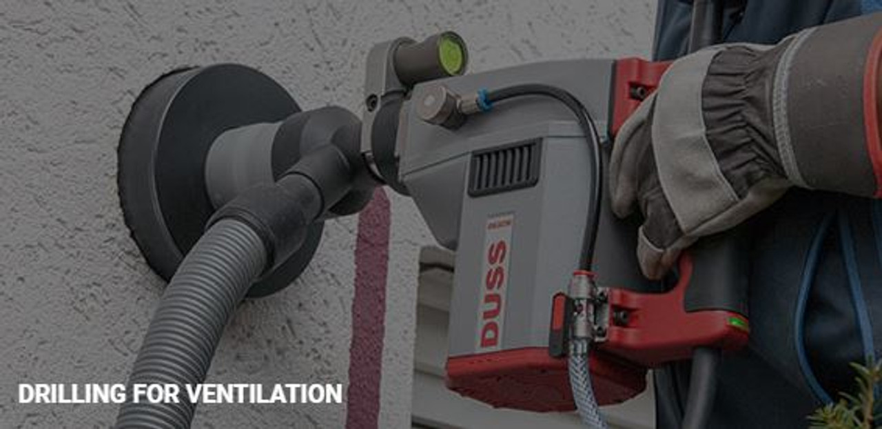 DUSS  DIA 303 W Dry and Wet drilling 2000w Core Drill for Freehand is ideal for plumbing, electrical installations , and civil engineering!"