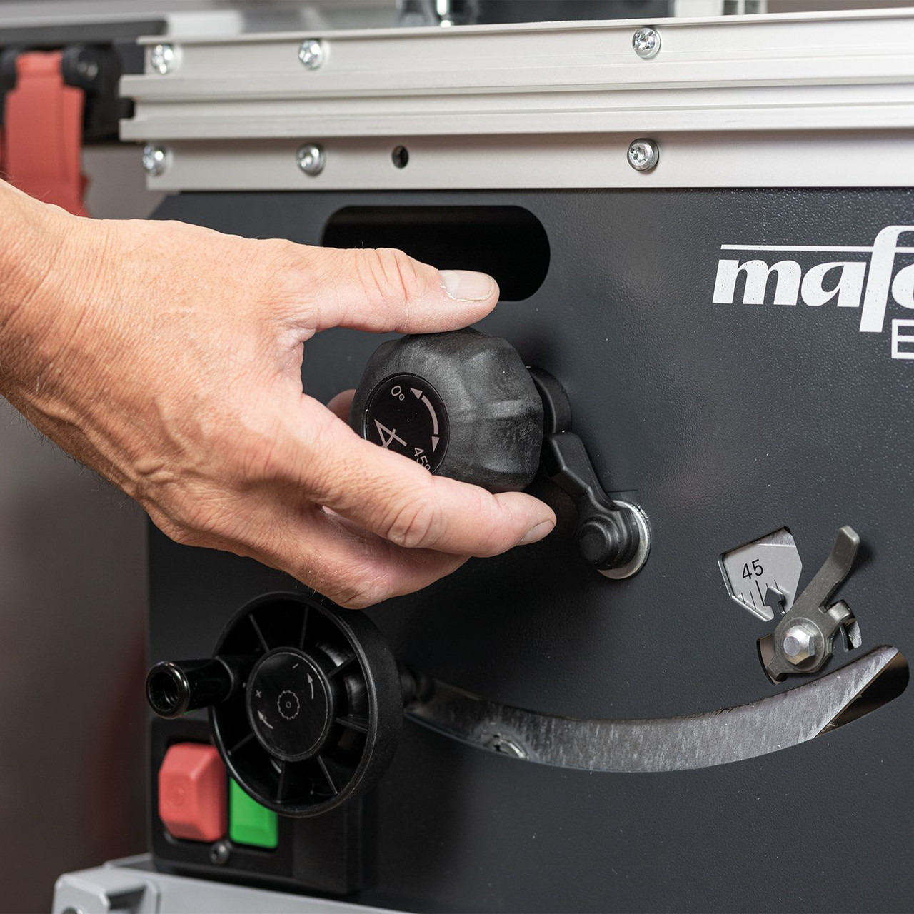 Mafell Erika 60 table saw is a great woodworking equipment  designed for both mobile and stationary use