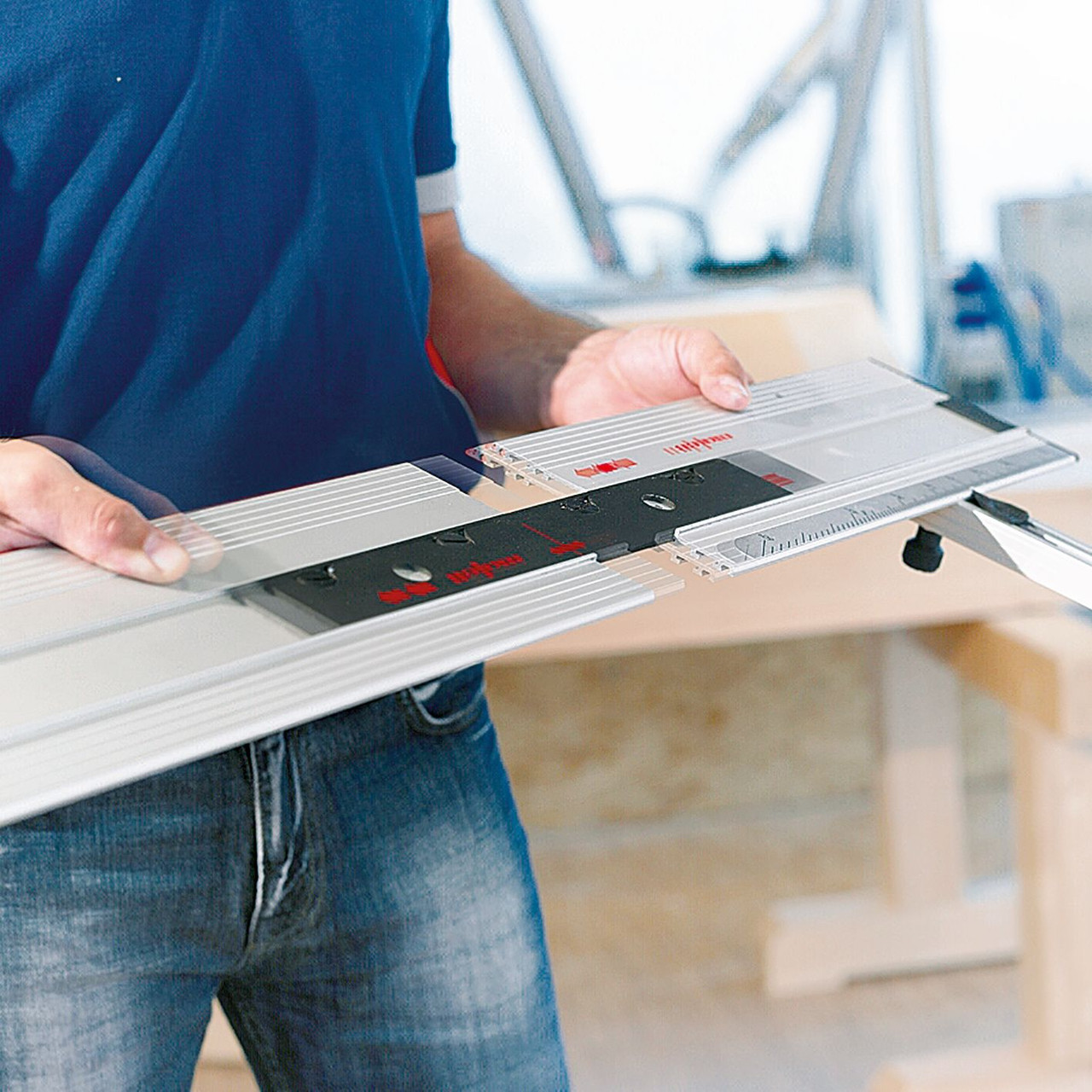 Connect two guide rails effortlessly with the Mafell Connector F-VS.