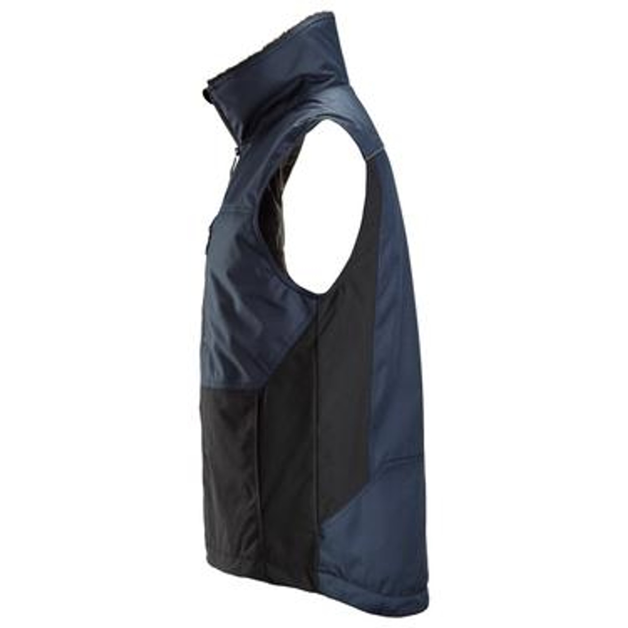 SNICKERS Pile Lining Navy Blue  Vest  for Carpenters that have Full Zip  available in Australia and New Zealand