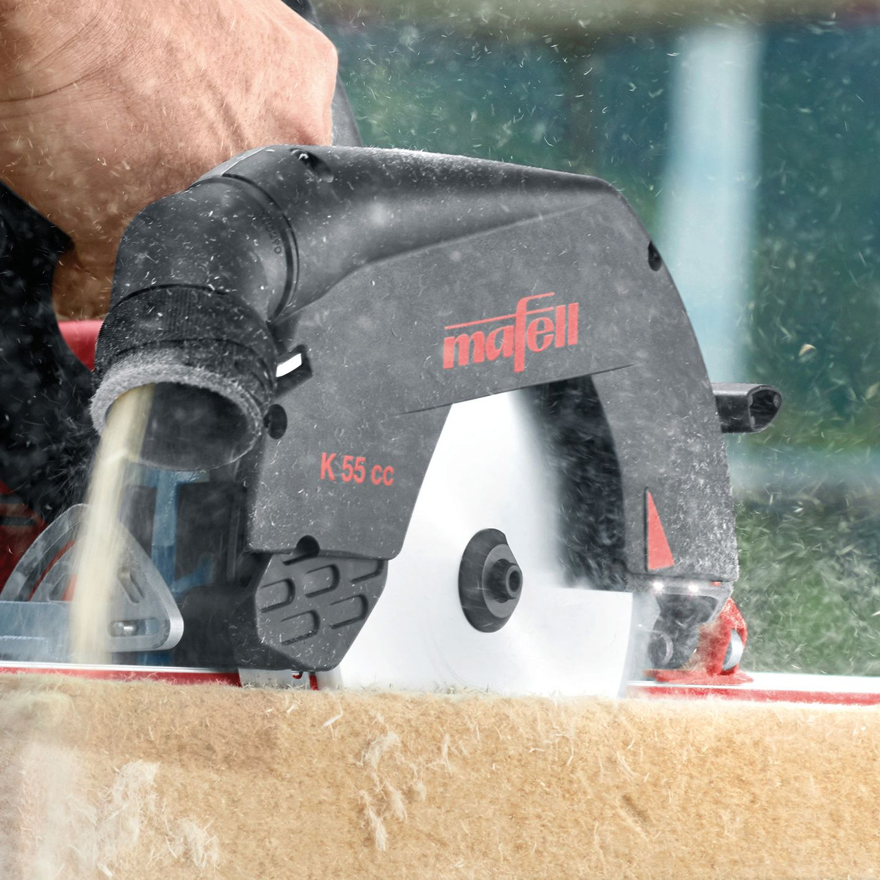The MAFELL K 55 cc Corded Circular Saw is a robust and efficient tool designed for carpentry
