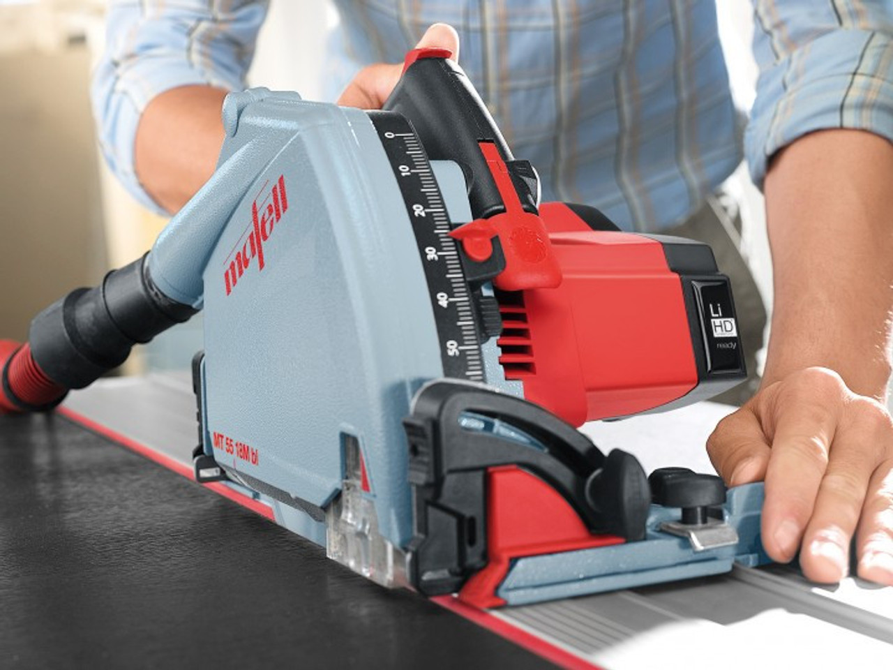 MAFELL Plunge Track Saw | MT 55 18M bl PURE Cordless System In the T-Max