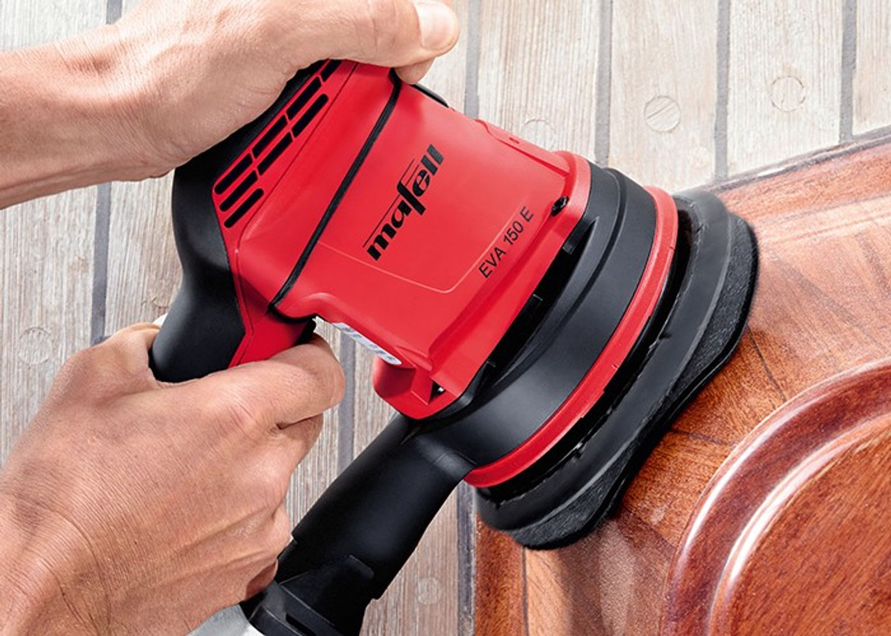 MAFELL Sander  is ideal for woodworkers, it features powerful self-extraction and comes with a T-MAX transport case.