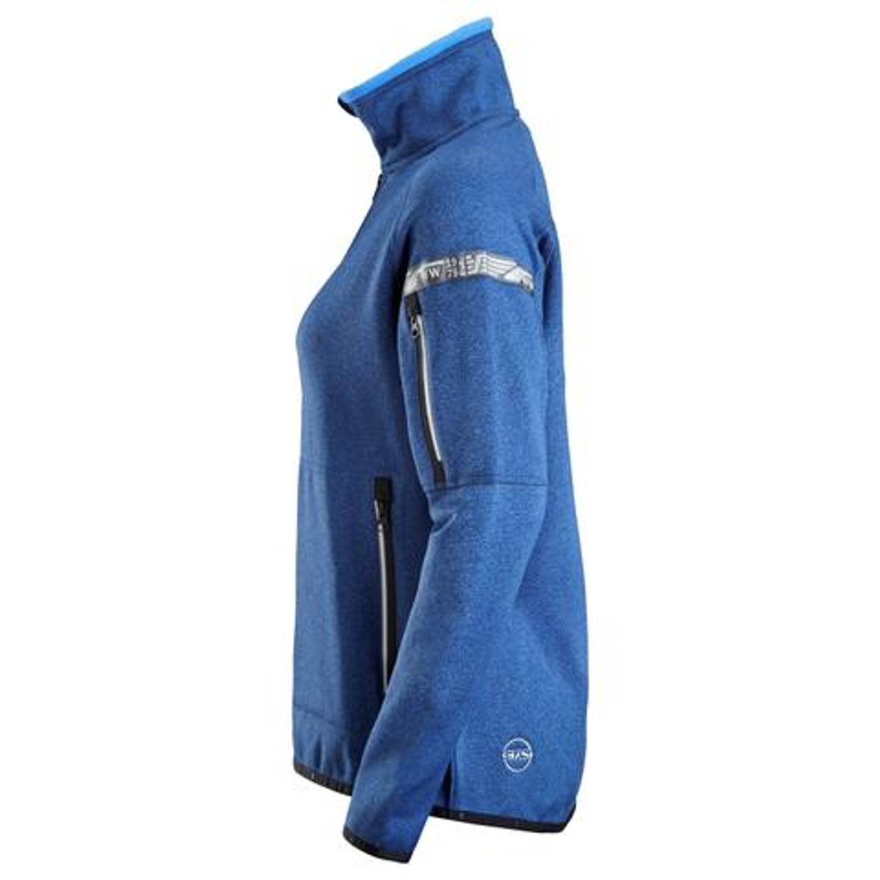 SNICKERS Polyester Fleece Blue  Pullover  for Woodworkers that have Full Zip  available in Australia and New Zealand