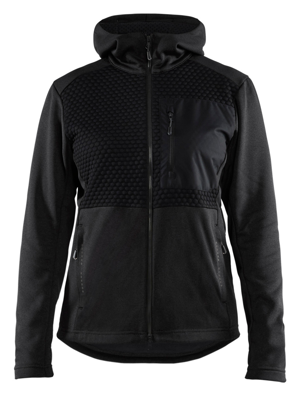 Stay cozy with the Black Blaklader Workwear hoodie, designed for both work and leisure with Full Zip.