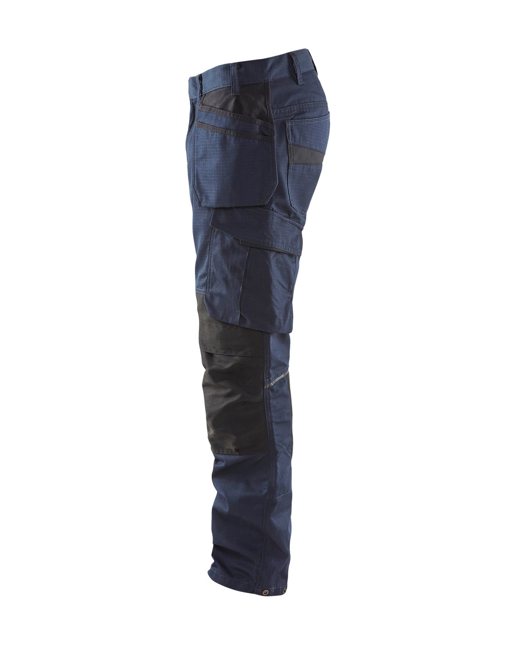 BLAKLADER Rip-Stop with Stretch Dark Navy Blue Trousers for Electricians that have Kneepad Pockets  available in Australia and New Zealand