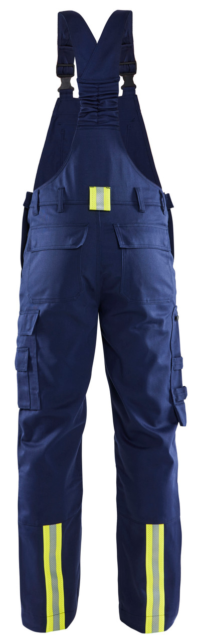 BLAKLADER Overalls  2601 with Kneepad Pockets  for BLAKLADER Overalls  | 2601 Navy Blue Welding Bib Overalls  with Kneepad Pockets Anti-Flame Cotton with Stretch that have Configuration available in Carpentry