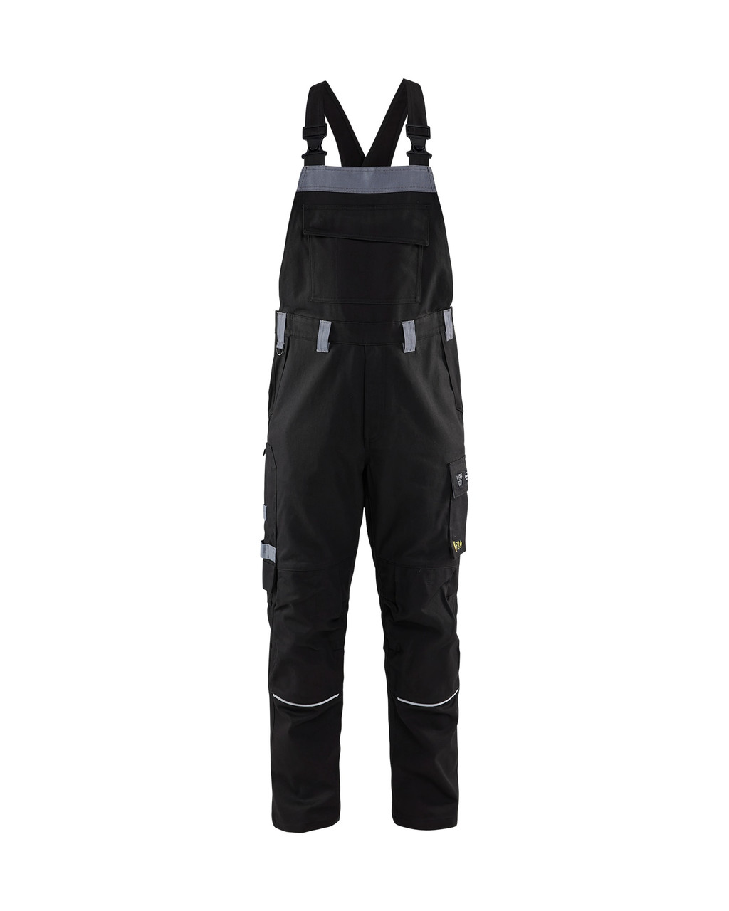 BLAKLADER Overalls  2861in Anti-Flame  for BLAKLADER Overalls  | 2861 Black Industry Bib Overalls in Anti-Flame Cotton with Stretch that have Configuration available in Carpentry