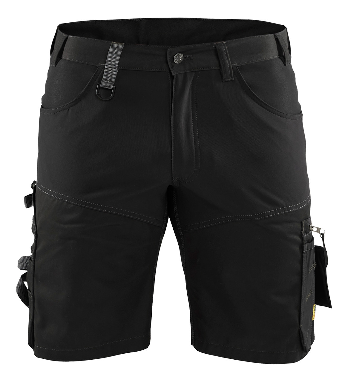 BLAKLADER 1798 Mens Craftsman Black Shorts with Durable Poly/Cotton Blend that  are suitable for Carpentry work
