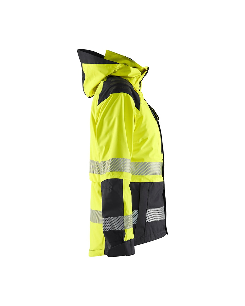 The Womens Shell Blaklader jacket in High Vis Yellow is perfect for layering over your work attire.