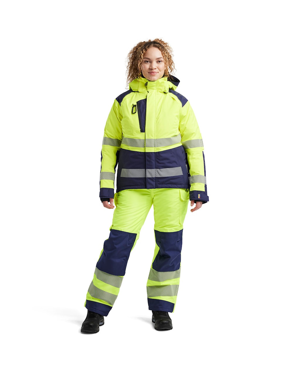 Stay stylish and functional with the Windproof Womens Winter Blaklader Workwear jacket model 4456.