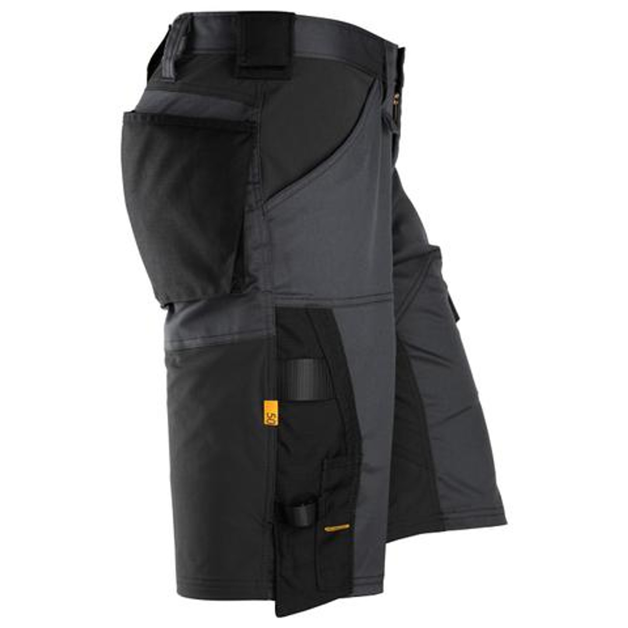 Suitable work Shorts available in Australia and New Zealand SNICKERS Cotton with Stretch Mid Grey Shorts for Electricians