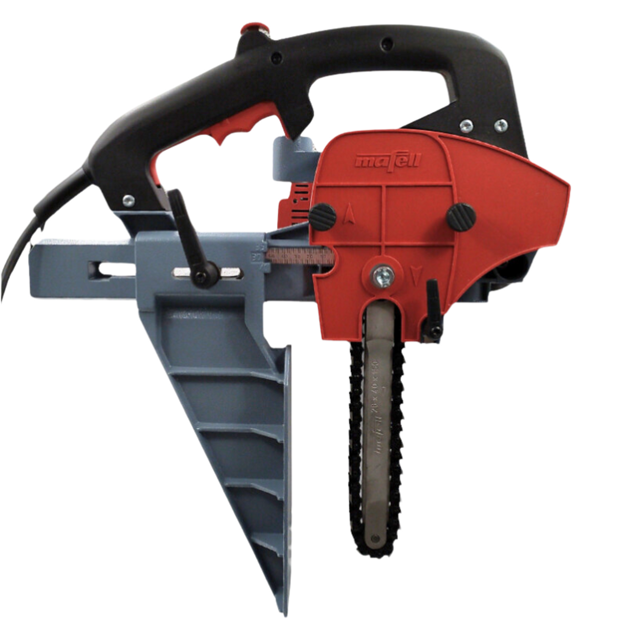 MAFELL LS103 Chain Mortiser is ideal for cutting mortises in solid wood and glue-laminated timber, making it a valuable addition to any woodworking or construction toolkit.