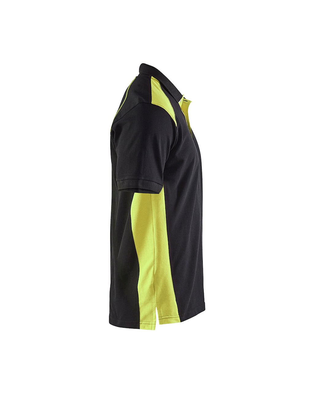Explore the BLAKLADER 3324 Black / Yellow  Polo Shirt, made from a comfortable cotton-polyester blend.