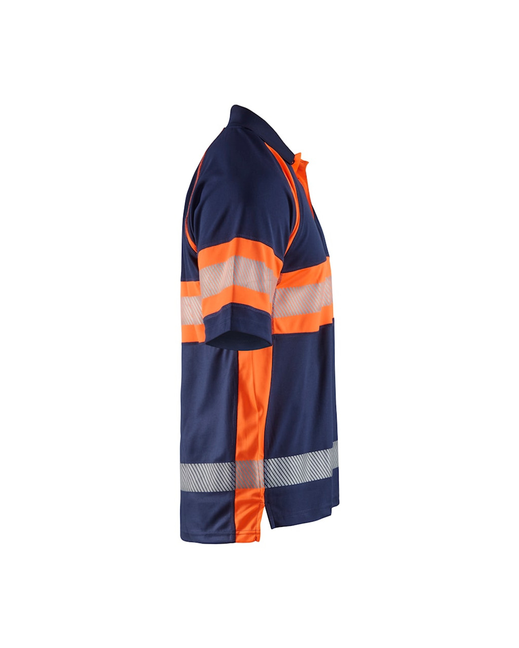 Navy Blue / High Vis Orange  Polo Shirt with UV protection and an anti-odour effect