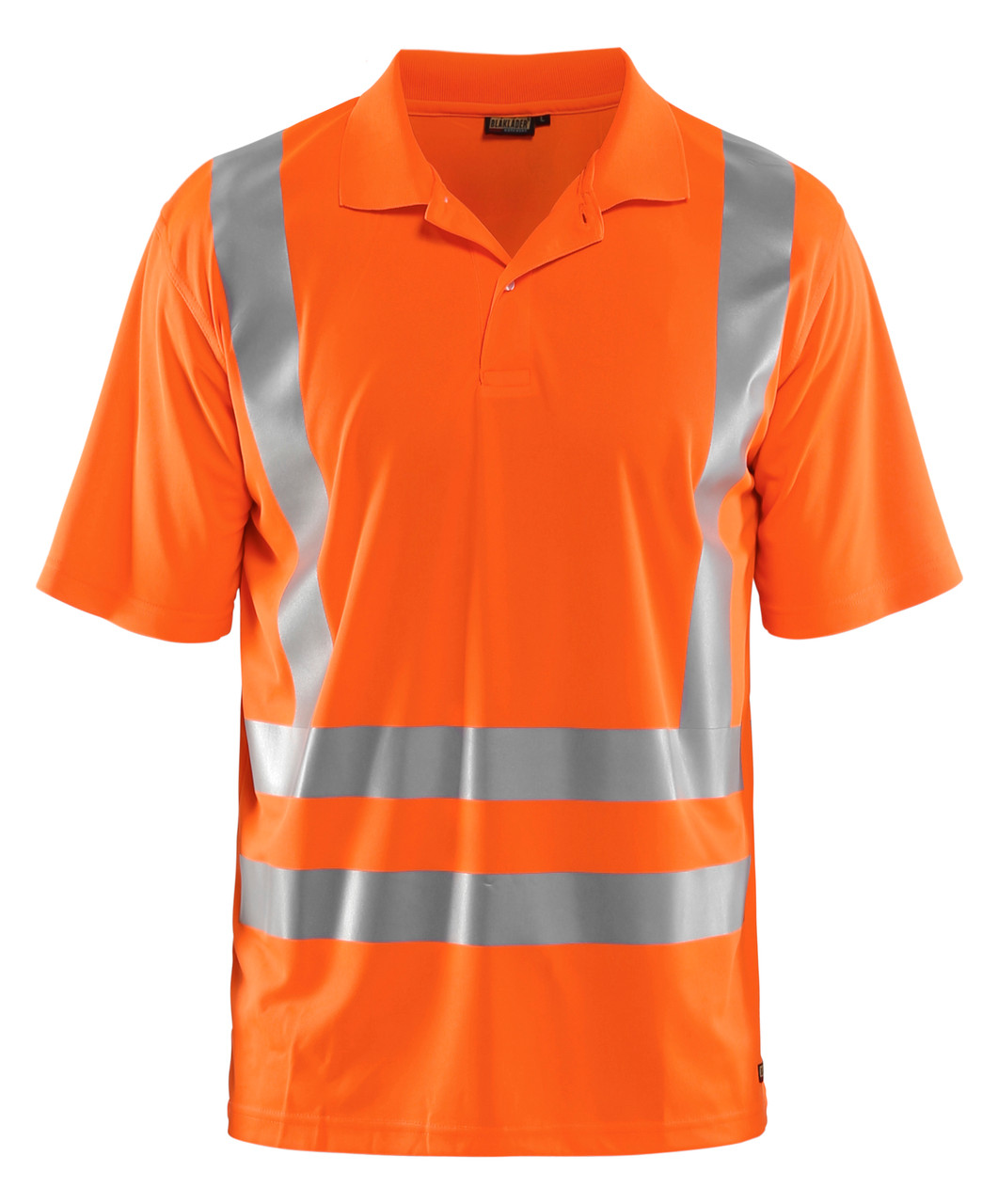 Enhance your safety and comfort with the BLAKLADER 3391 Men's High Vis Orange UV Protection Profile T-Shirt.