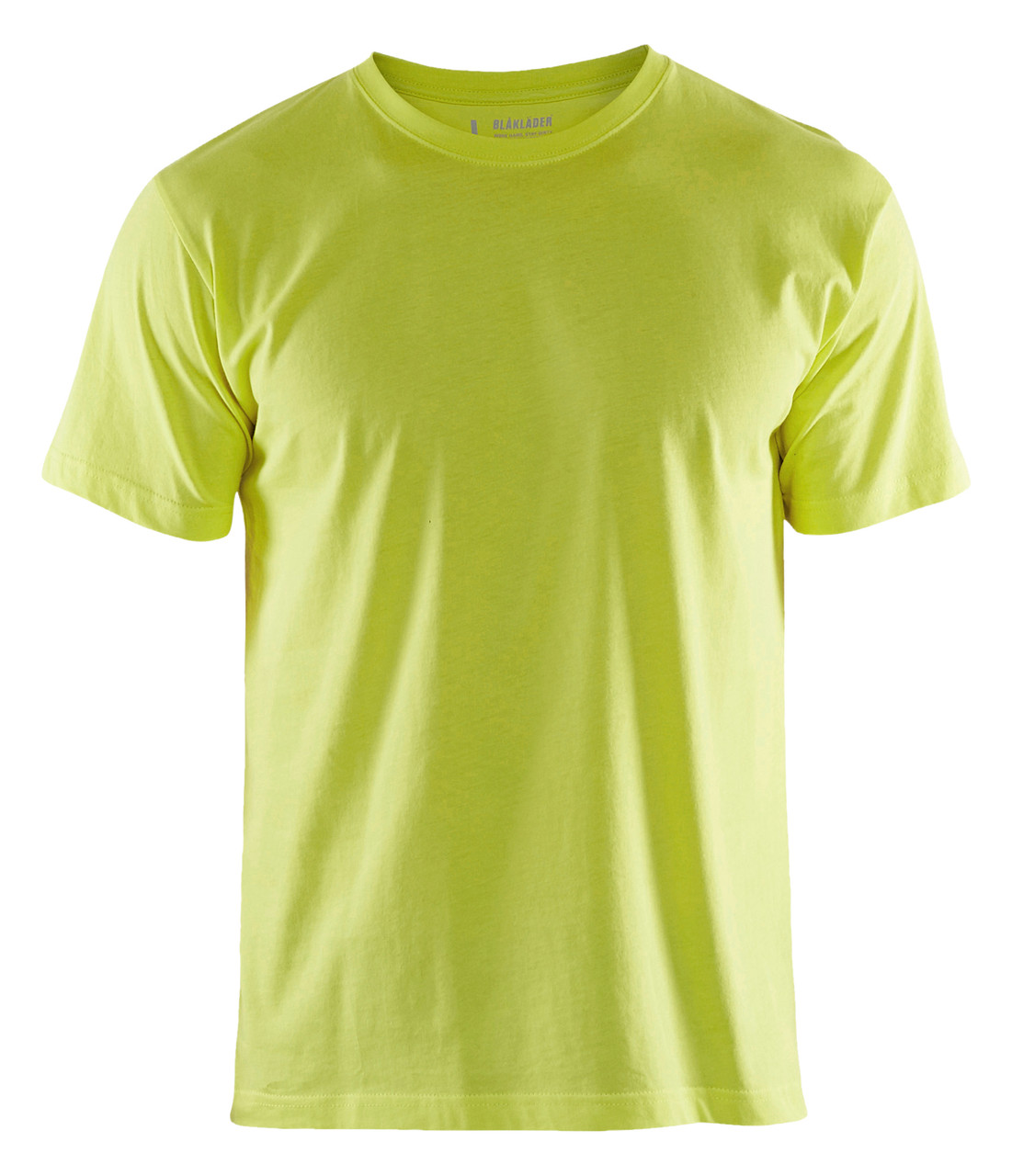 BLAKLADER Cotton High Vis Yellow  T-Shirt  for Carpenters that have  available in Australia and New Zealand