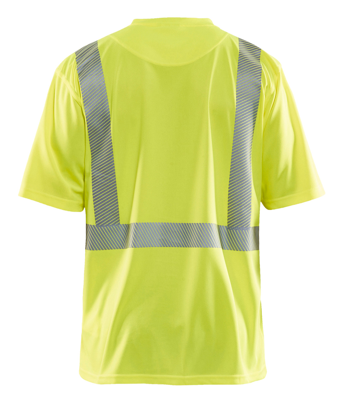 BLAKLADER T-Shirt  3386 with  for SNICKERS T-Shirt  | 3386 High Vis Yellow UV Protection T-Shirt with Reflective Tape Polyester that have UV Protection  available in Australia and New Zealand
