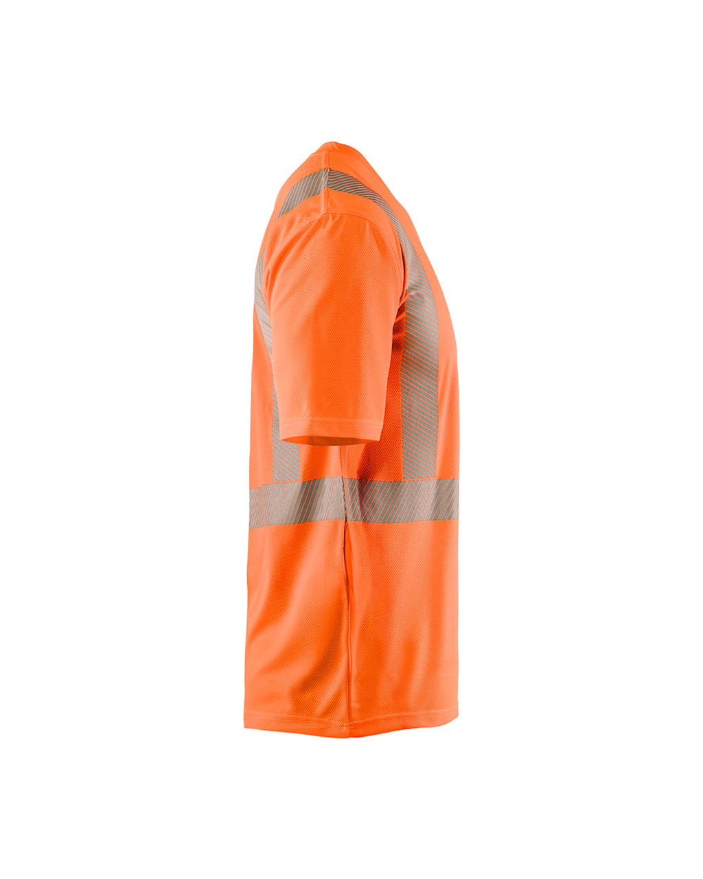 BLAKLADER Polyester High Vis Orange  T-Shirt  for Cabinet Makers that have UV Protection Reflective Tape  available in Australia and New Zealand
