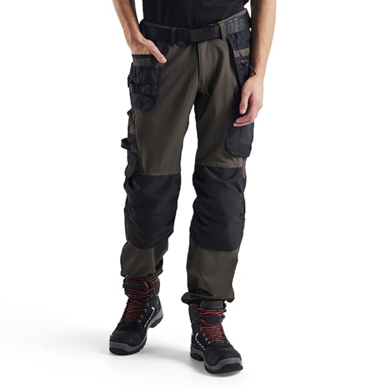 BLAKLADER 1522 Olive Green Trousers with Holster Pockets for the Solar Industry and Installers in Melbourne, Sydney and Perth