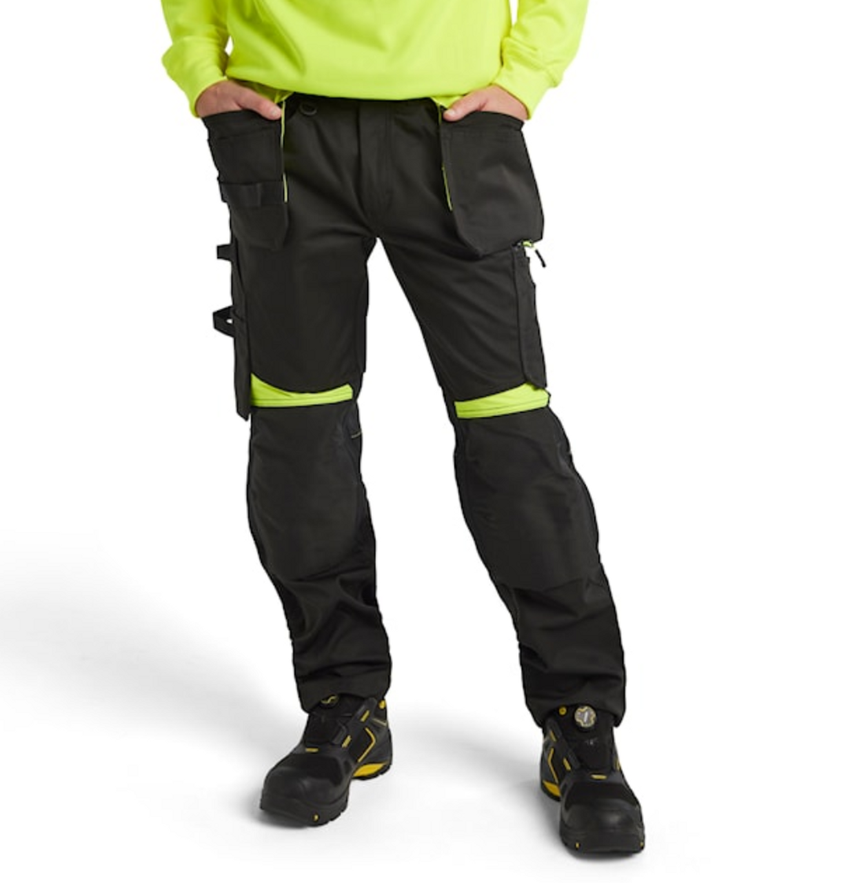 Buy Online Mens Black Trousers with Holster Pockets for the Electrical Industry and Electricians in Victoria and Tasmania.