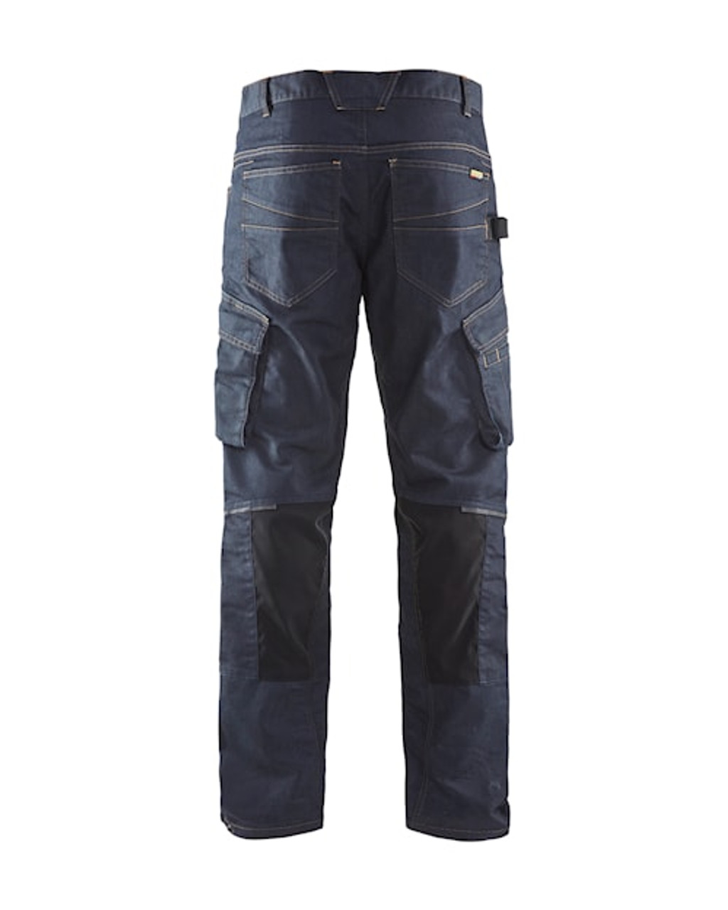 BLAKLADER Denim with Stretch Navy Blue Trousers for Electricians that have Kneepad Pockets  available in Australia and New Zealand