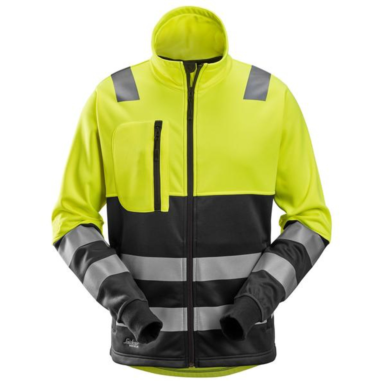 Snickers Workwear high visibility garments in hi vis yellow colour, are suitable for a number of industries such as manufacturing, transport industry and much more. This style of euro workwear is a comfortable and flexible garment and is highly beneficial for those in need of Snickers Workwear in Australia, located in Melbourne, Sydney, Brisbane, Perth and Adelaide.