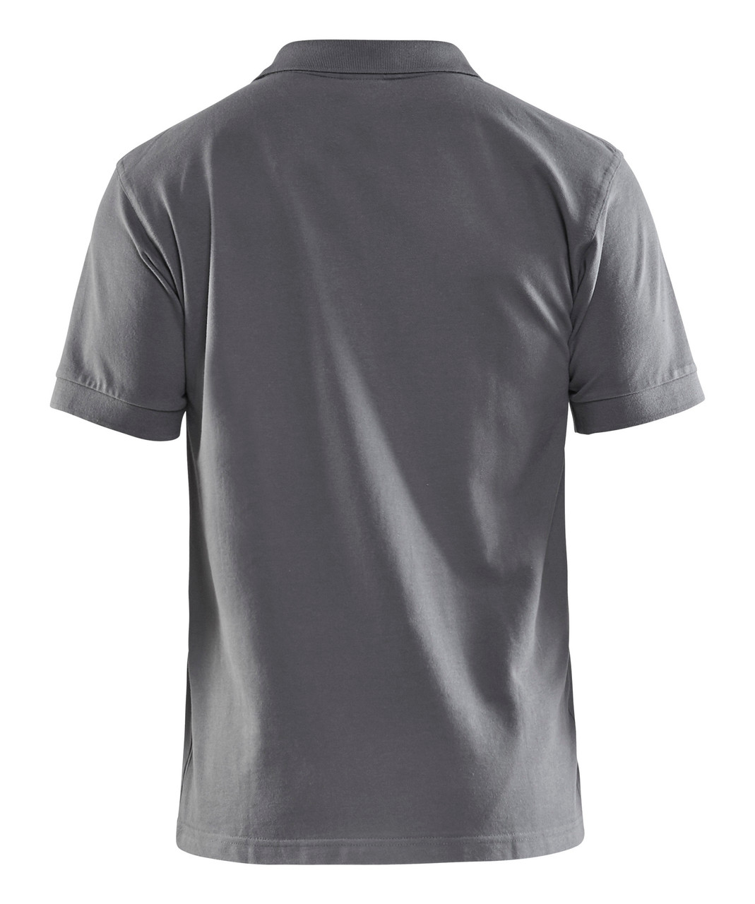 BLAKLADER Mens 3305 Grey Cotton Polo Shirt, perfect for both work and casual outings, it offers exceptional comfort and breathability in a timeless design.