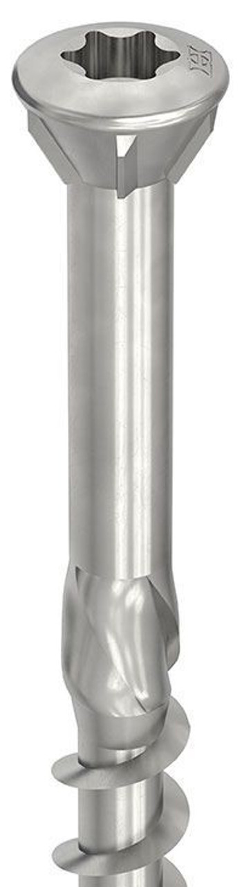 HECO Screws 3.5mm Raised Countersunk Head Screws T10 with Partial Thread FLOORBOARD Screw in A2 304 Stainless Steel