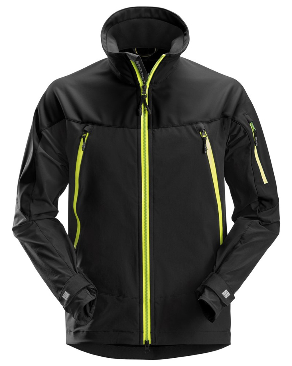 SNICKERS Jacket 1940 Black Softshell Jacket with Full Zip and Stretch for hiking Australia